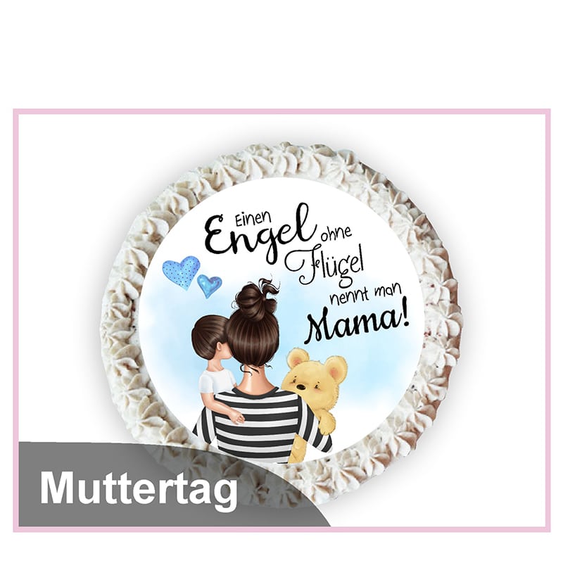 Tortenaufleger Kuchenaufleger Muttertag Design 09 - Tortenaufleger