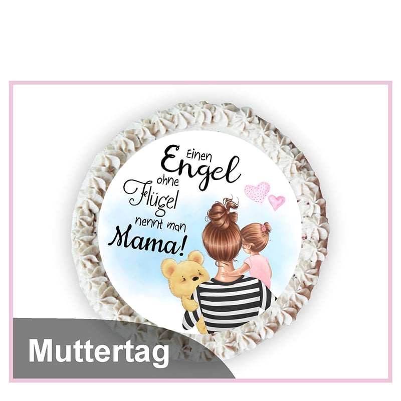Tortenaufleger Kuchenaufleger Muttertag Design 07 - Tortenaufleger
