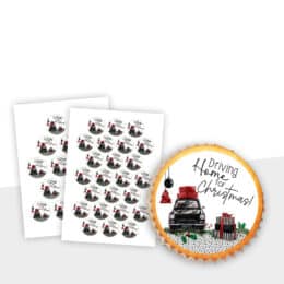 Muffinaufleger Kuchenaufleger Weihnachten Design 09