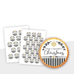 Muffinaufleger Kuchenaufleger Weihnachten Design 18