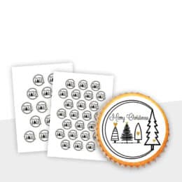 Muffinaufleger Kuchenaufleger Weihnachten Design 22