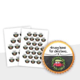 Muffinaufleger Kuchenaufleger Weihnachten Design 25