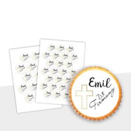 Muffinaufleger Kuchenaufleger Kommunion, Konfirmation oder Firmung Design 18